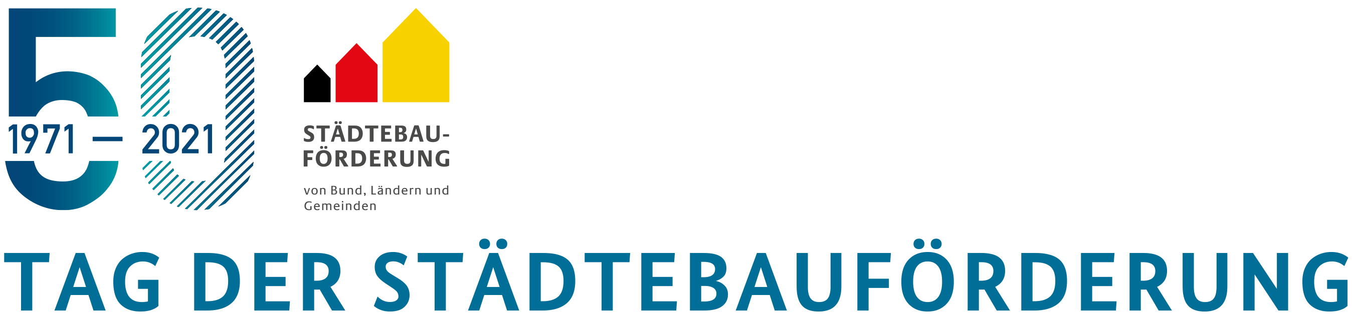 Logo 50 Jahre Städtebauförderung in Deutschland