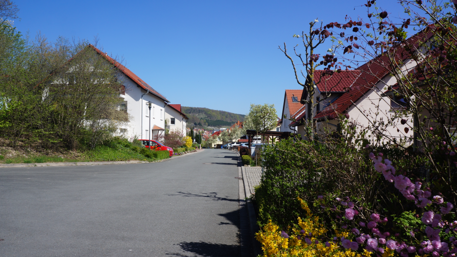 Blick in das Wohngebiet Himmelreich