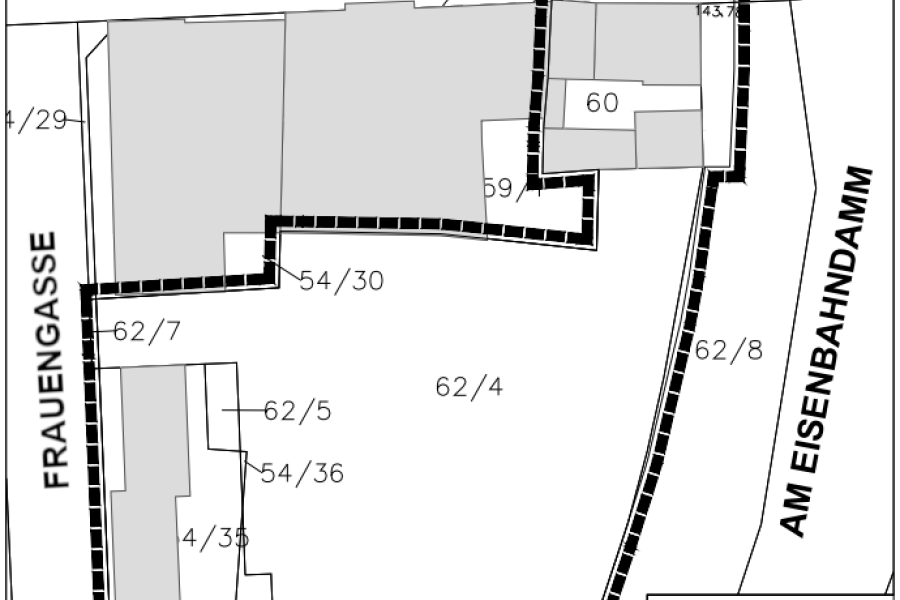 Lageplan mit Geltungsbereich des Vorhabenbezogenen Bebauungsplans